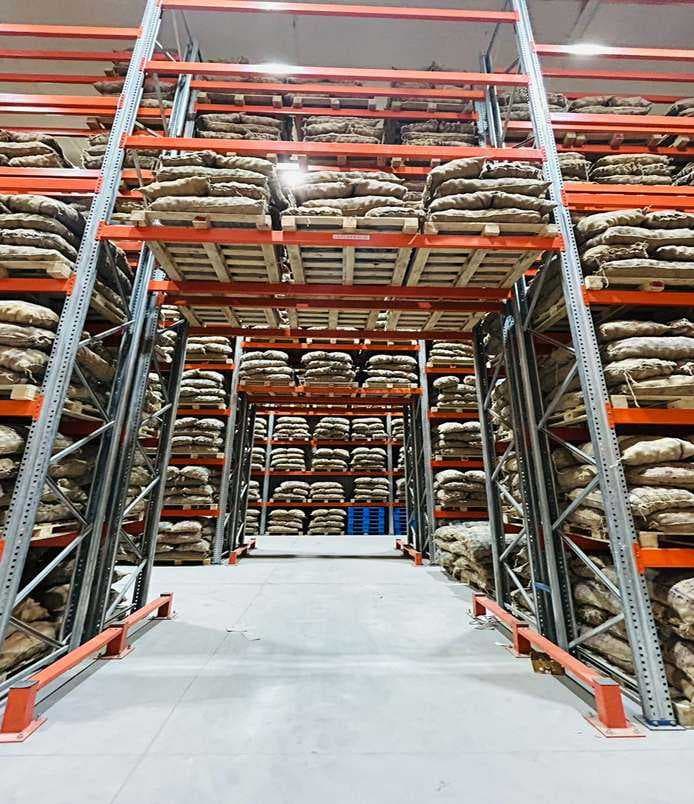 Image depicting advanced cold storage facilities for potatoes.