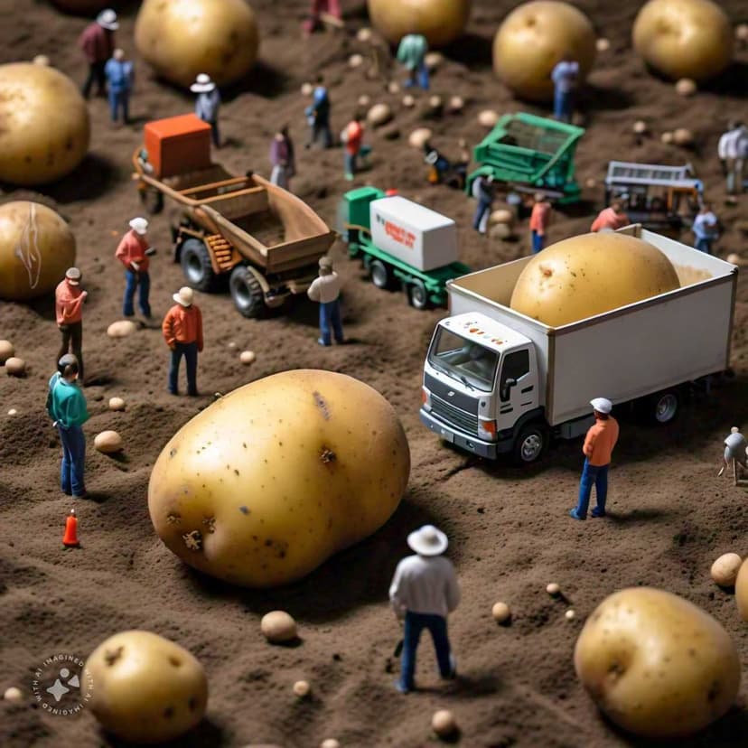 Image showcasing an efficient agricultural supply chain.